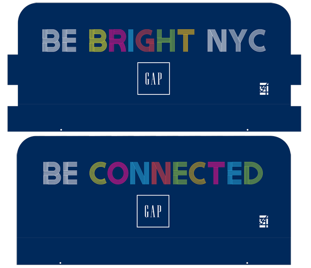 Barrier Jackets – Gap’s “Be Bright NYC” branding campaign