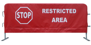 Signage on barriers