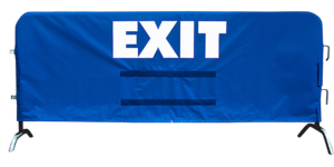 Exit Sign For Barricade Cover