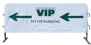 VIP parking barrier jacket