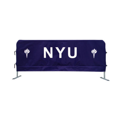 NYU silkscreen barricade cover