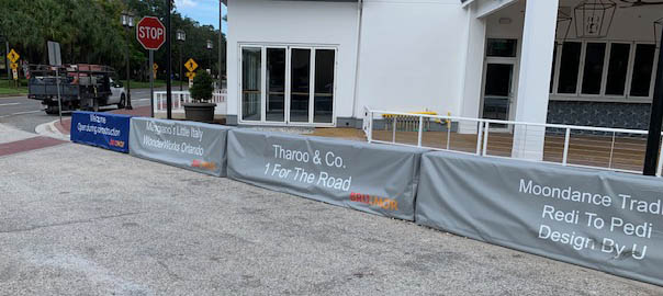 Plastic jersey barrier covers